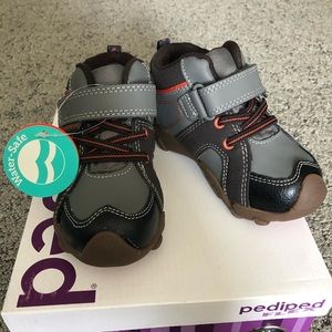 Pediped Flex Justin Boot In Charcoal, Size 8.5/25